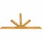 Ekena Millwork Saratoga Rough Sawn Timber Gable Bracket, Western Red Cedar, 72"W x 39"H x 2"D x 4"F, 13/12 Pitch GBW072X39X0204SAR00RWR - alternate 4